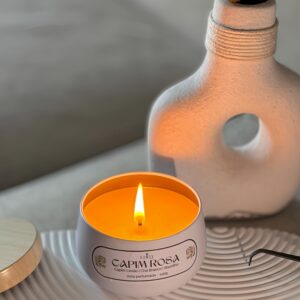 Vela Aromática _ Capim Rosa